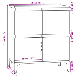 Ντουλάπι Καπνιστή Δρυς 60x35x70 εκ. από Επεξεργασμένο Ξύλο - Pakobazaar