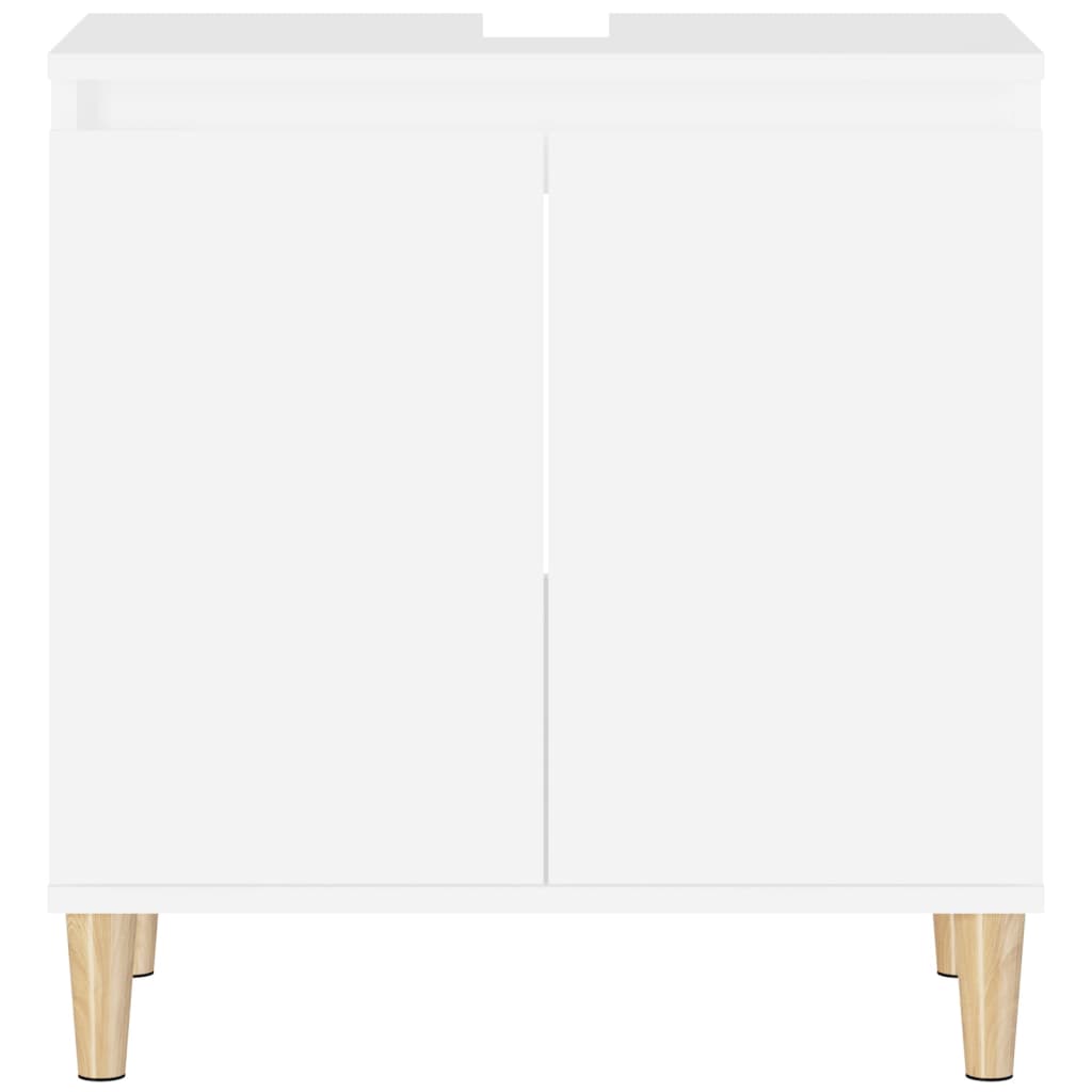 Ντουλάπι Νιπτήρα Λευκό 58 x 33 x 60 εκ. από Επεξεργασμένο Ξύλο - Pakobazaar