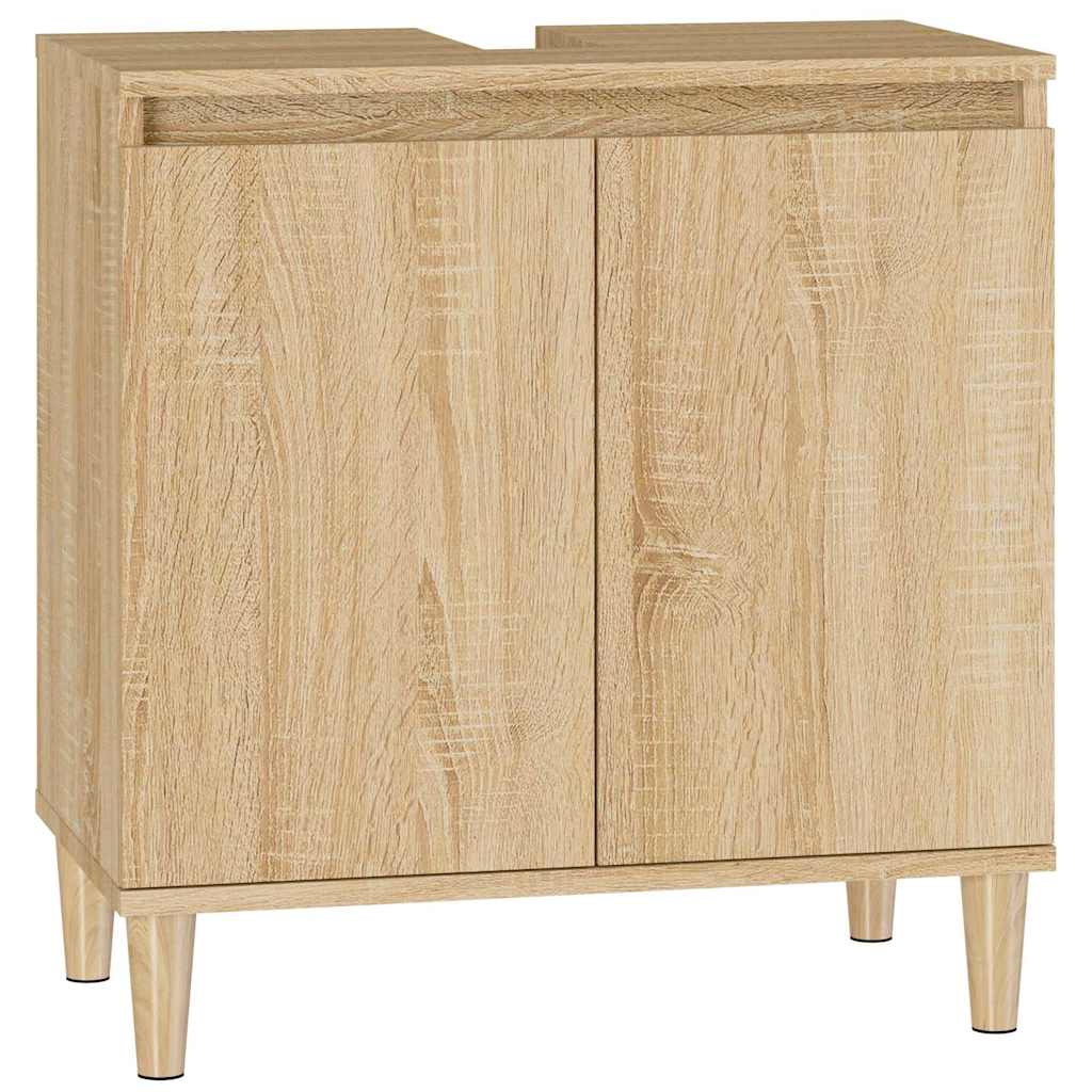 Ντουλάπι Νιπτήρα Sonoma Δρυς 58x33x60 εκ. Επεξεργασμένο Ξύλο