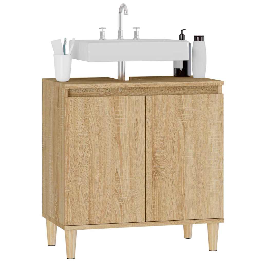 Ντουλάπι Νιπτήρα Sonoma Δρυς 58x33x60 εκ. Επεξεργασμένο Ξύλο