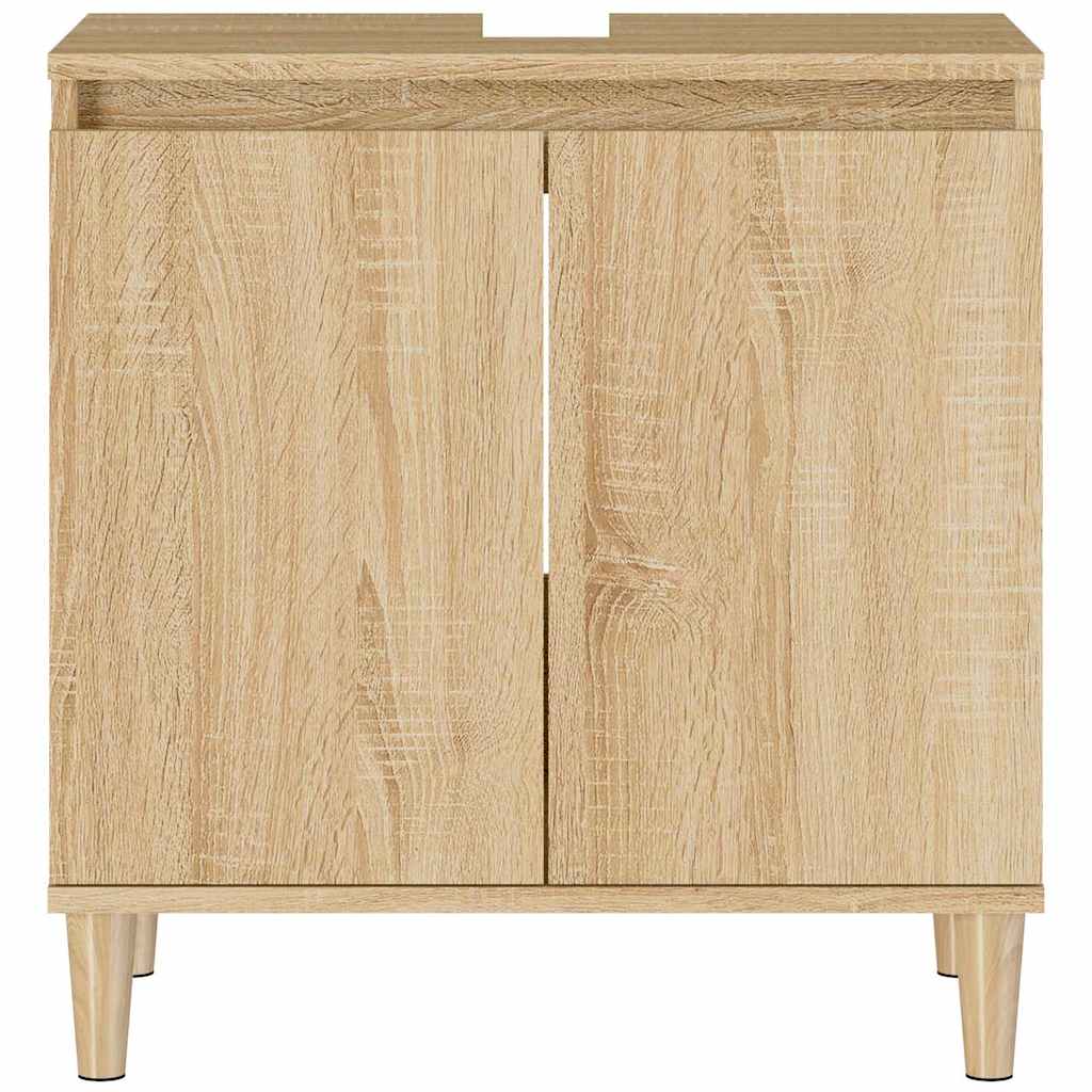 Ντουλάπι Νιπτήρα Sonoma Δρυς 58x33x60 εκ. Επεξεργασμένο Ξύλο