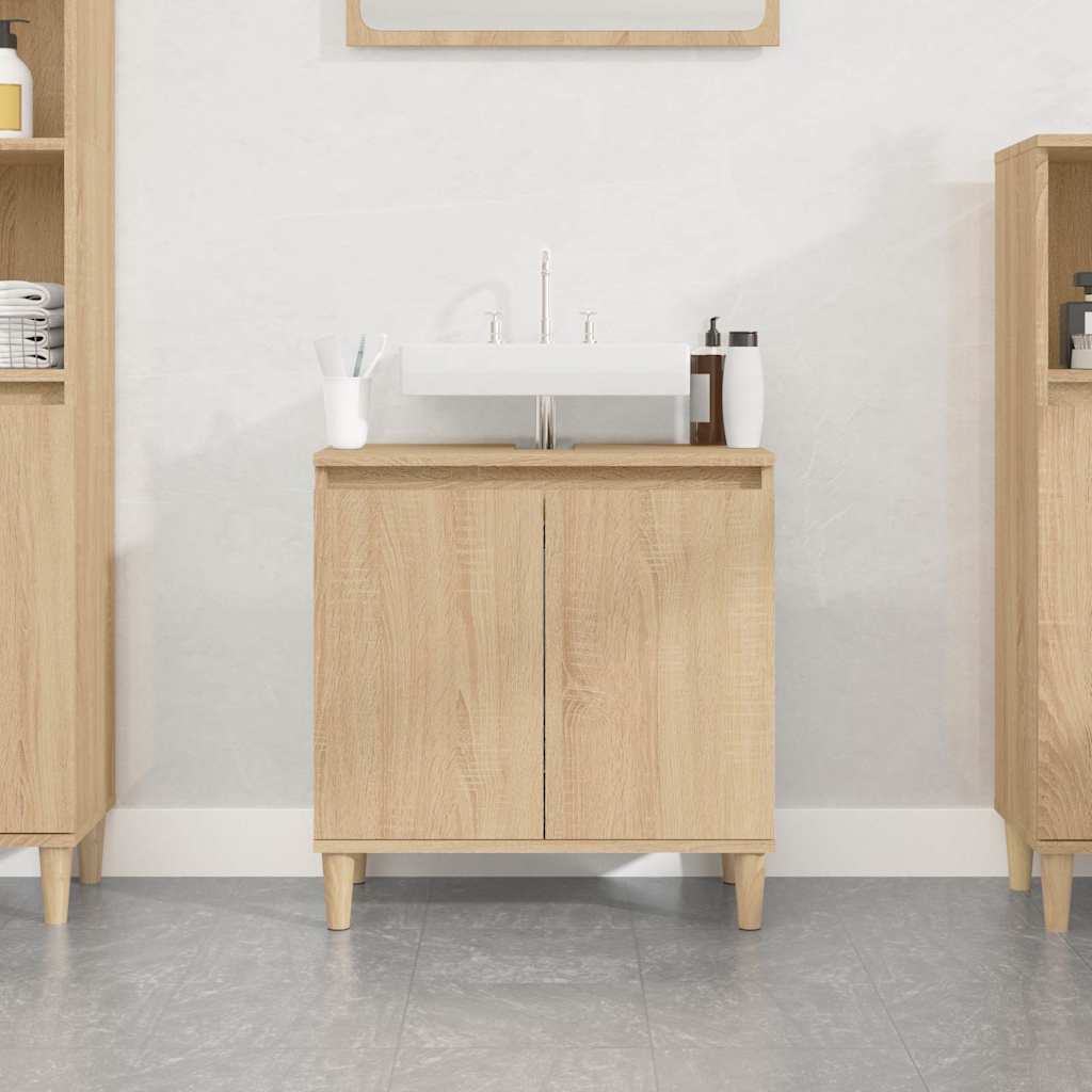 Ντουλάπι Νιπτήρα Sonoma Δρυς 58x33x60 εκ. Επεξεργασμένο Ξύλο