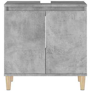 Ντουλάπι Νιπτήρα Γκρι Σκυρ. 58x33x60 εκ. Επεξεργασμένο Ξύλο