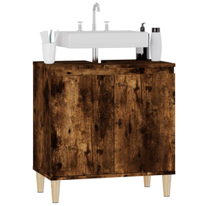 Ντουλάπι Νιπτήρα Καπνιστή Δρυς 58x33x60 εκ. Επεξεργ. Ξύλο