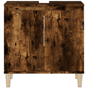 Ντουλάπι Νιπτήρα Καπνιστή Δρυς 58x33x60 εκ. Επεξεργ. Ξύλο