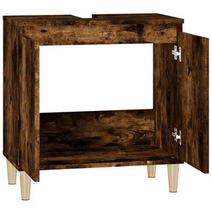 Ντουλάπι Νιπτήρα Καπνιστή Δρυς 58x33x60 εκ. Επεξεργ. Ξύλο
