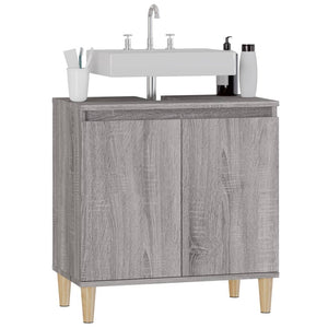 Ντουλάπι Νιπτήρα Grey Sonoma 58 x 33 x 60 εκ. Επεξεργ. Ξύλο