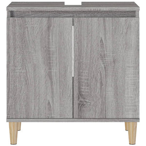 Ντουλάπι Νιπτήρα Grey Sonoma 58 x 33 x 60 εκ. Επεξεργ. Ξύλο