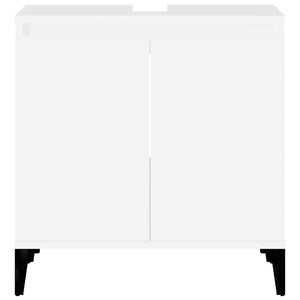 Ντουλάπι Νιπτήρα Λευκό 58 x 33 x 60 εκ. από Επεξεργασμένο Ξύλο - Pakobazaar