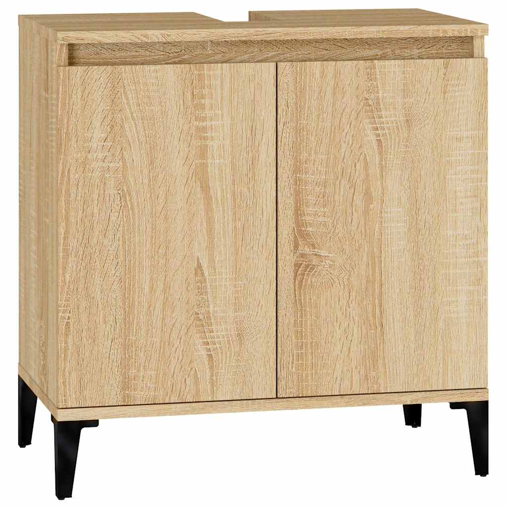 Ντουλάπι Νιπτήρα Sonoma Δρυς 58x33x60 εκ. Επεξεργασμένο Ξύλο