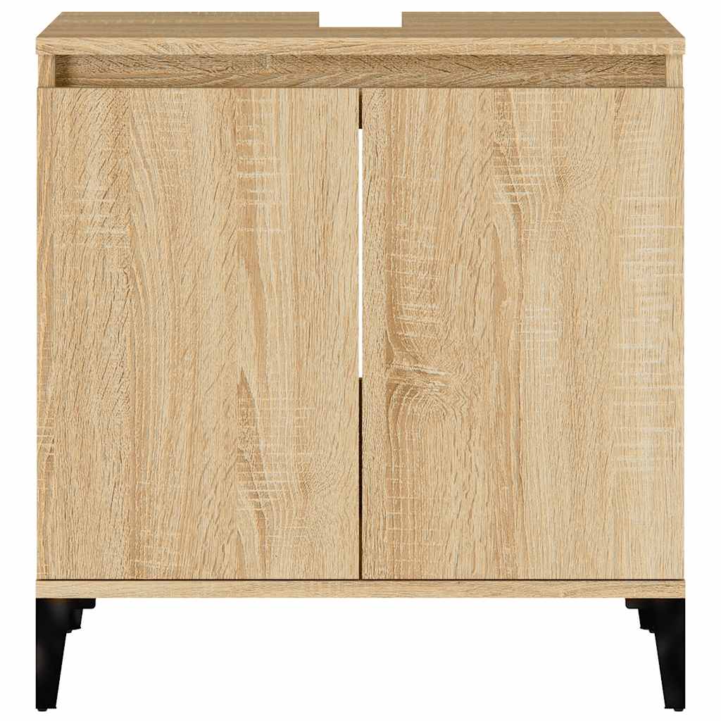 Ντουλάπι Νιπτήρα Sonoma Δρυς 58x33x60 εκ. Επεξεργασμένο Ξύλο