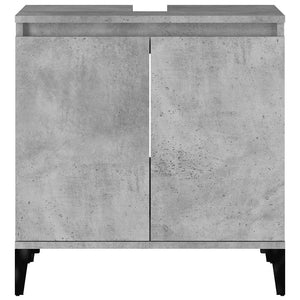 Ντουλάπι Νιπτήρα Γκρι Σκυρ. 58x33x60 εκ. Επεξεργασμένο Ξύλο