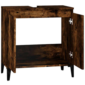 Ντουλάπι Νιπτήρα Καπνιστή Δρυς 58x33x60 εκ. Επεξεργ. Ξύλο