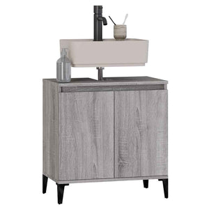 Ντουλάπι Νιπτήρα Grey Sonoma 58 x 33 x 60 εκ. Επεξεργ. Ξύλο