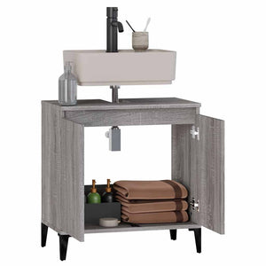 Ντουλάπι Νιπτήρα Grey Sonoma 58 x 33 x 60 εκ. Επεξεργ. Ξύλο