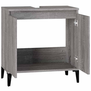 Ντουλάπι Νιπτήρα Grey Sonoma 58 x 33 x 60 εκ. Επεξεργ. Ξύλο