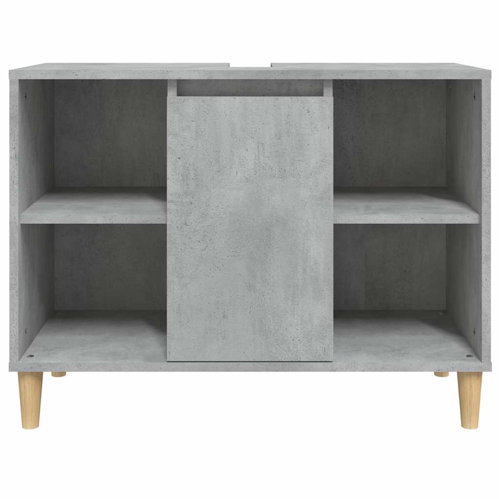 Ντουλάπι Νιπτήρα Γκρι Σκυρ. 80 x 33 x 60 εκ. Επεξεργασμένο Ξύλο