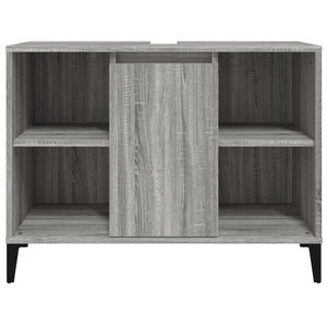 Ντουλάπι Νιπτήρα Γκρι Sonoma 80 x 33 x 60εκ. Επεξεργασμένο Ξύλο
