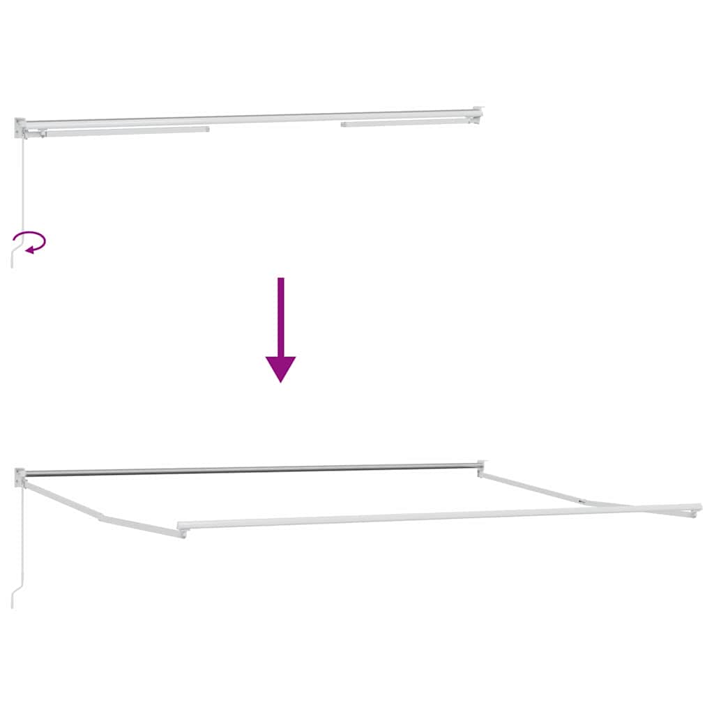 Σκηνίτσα Αναδιπλούμενη Λευκό 500 x 300 εκ Αλουμίνιο - Pakobazaar