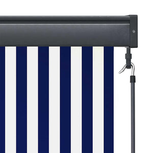 Ρόλερ Μπλε και άσπρο 180 x 250 cm Ύφασμα και Αλουμίνιο