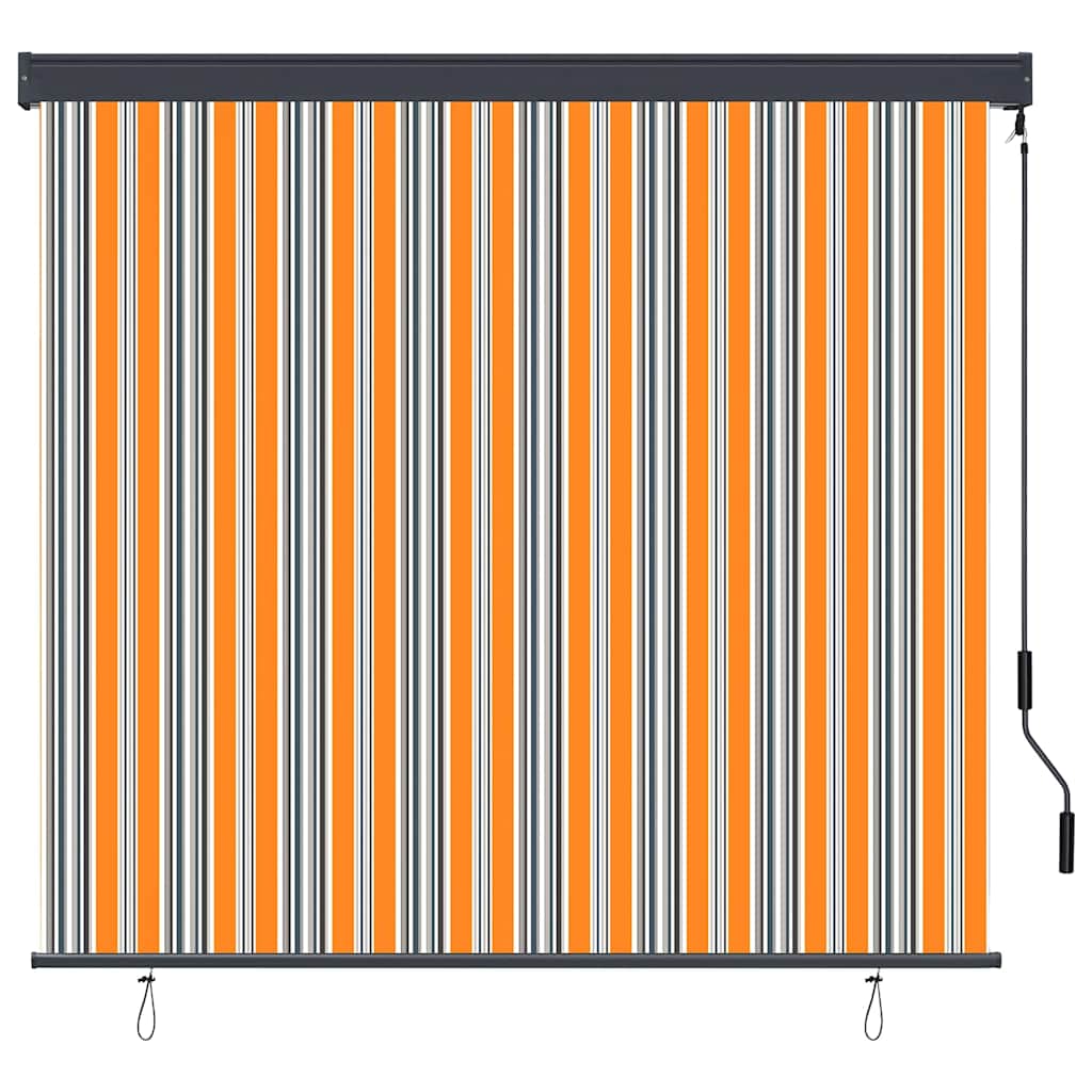 Ρόλερ Κίτρινο και Μπλε 180 x 250 cm Ύφασμα και Αλουμίνιο