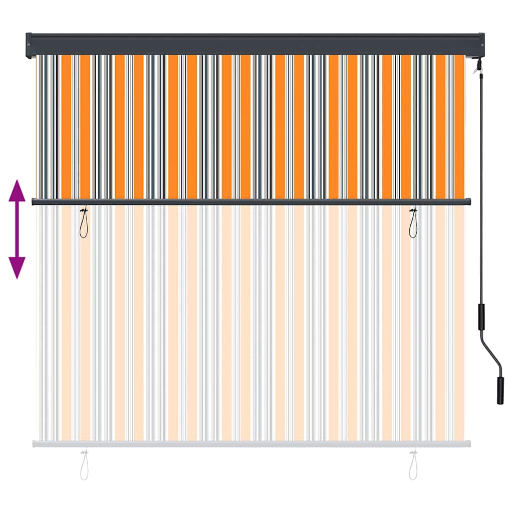 Ρόλερ Κίτρινο και Μπλε 180 x 250 cm Ύφασμα και Αλουμίνιο