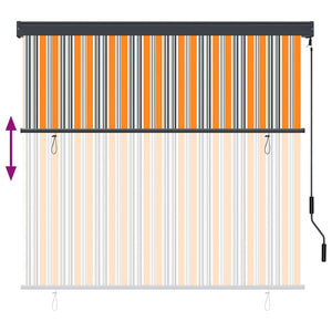 Ρόλερ Κίτρινο και Μπλε 180 x 250 cm Ύφασμα και Αλουμίνιο