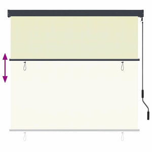 Ρόλερ Κρεμ 180 x 250 cm Ύφασμα και Αλουμίνιο