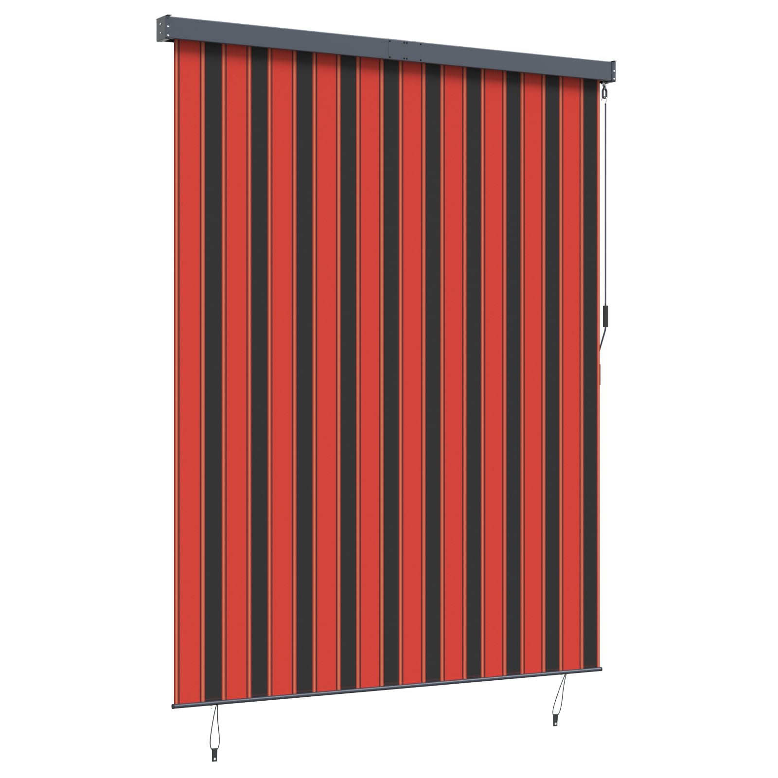 Ρόλερ Πορτοκαλί και Καφέ 200 x 250 εκ. Ύφασμα και Αλουμίνιο