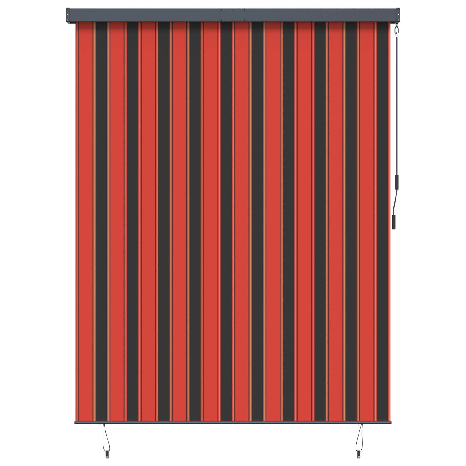 Ρόλερ Πορτοκαλί και Καφέ 200 x 250 εκ. Ύφασμα και Αλουμίνιο