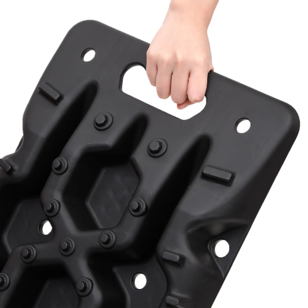 Σανίδες Πρόσφυσης 2 τεμ. Μαύρες 107 x 31 x 7 εκ. από Νάιλον - PAKOBAZAAR