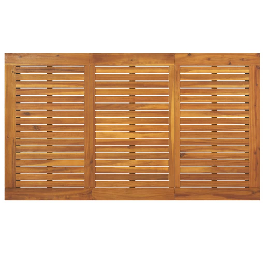 Τραπέζι Κήπου Με Πόδια σε Σχήμα U 140x80x75 εκ. Μασίφ Ακακία - Pakobazaar