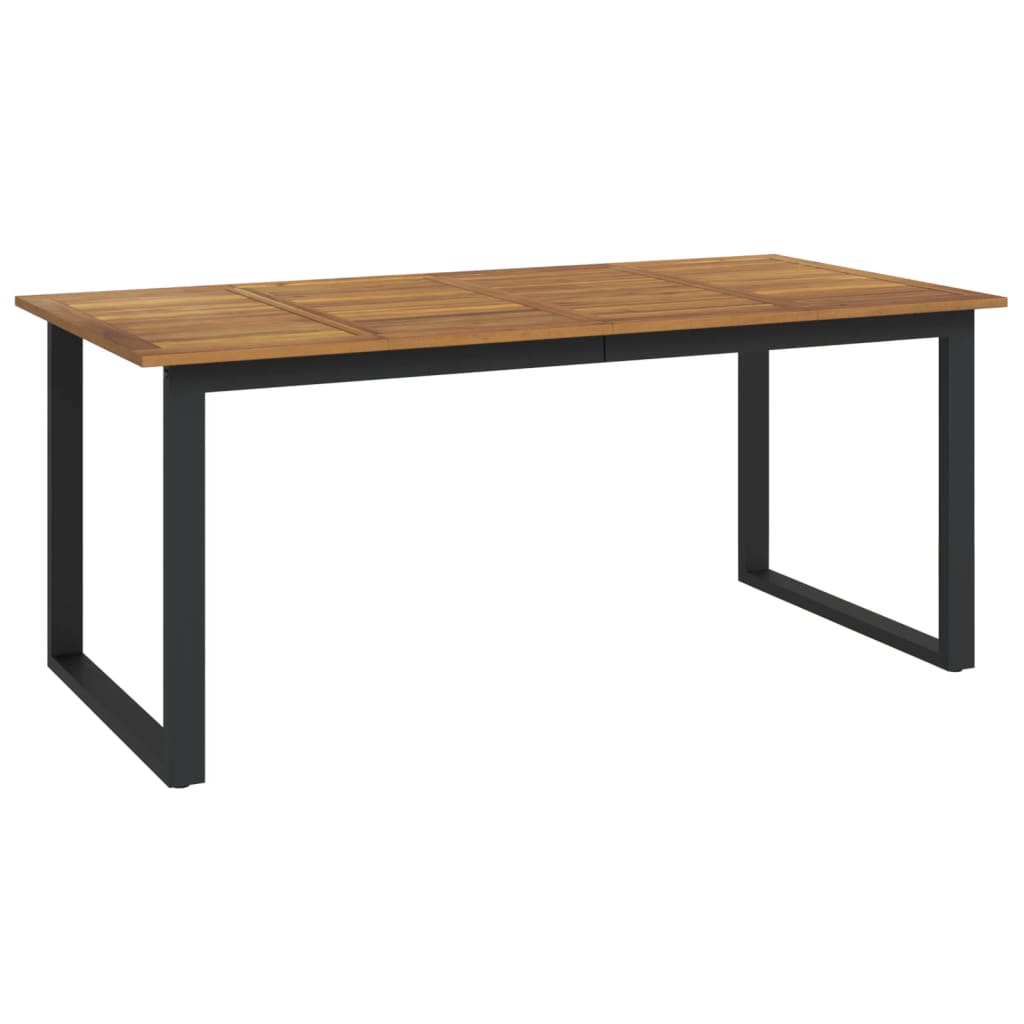 Τραπέζι Κήπου Με Πόδια σε Σχήμα U 180x90x75 εκ. Μασίφ Ακακία - Pakobazaar