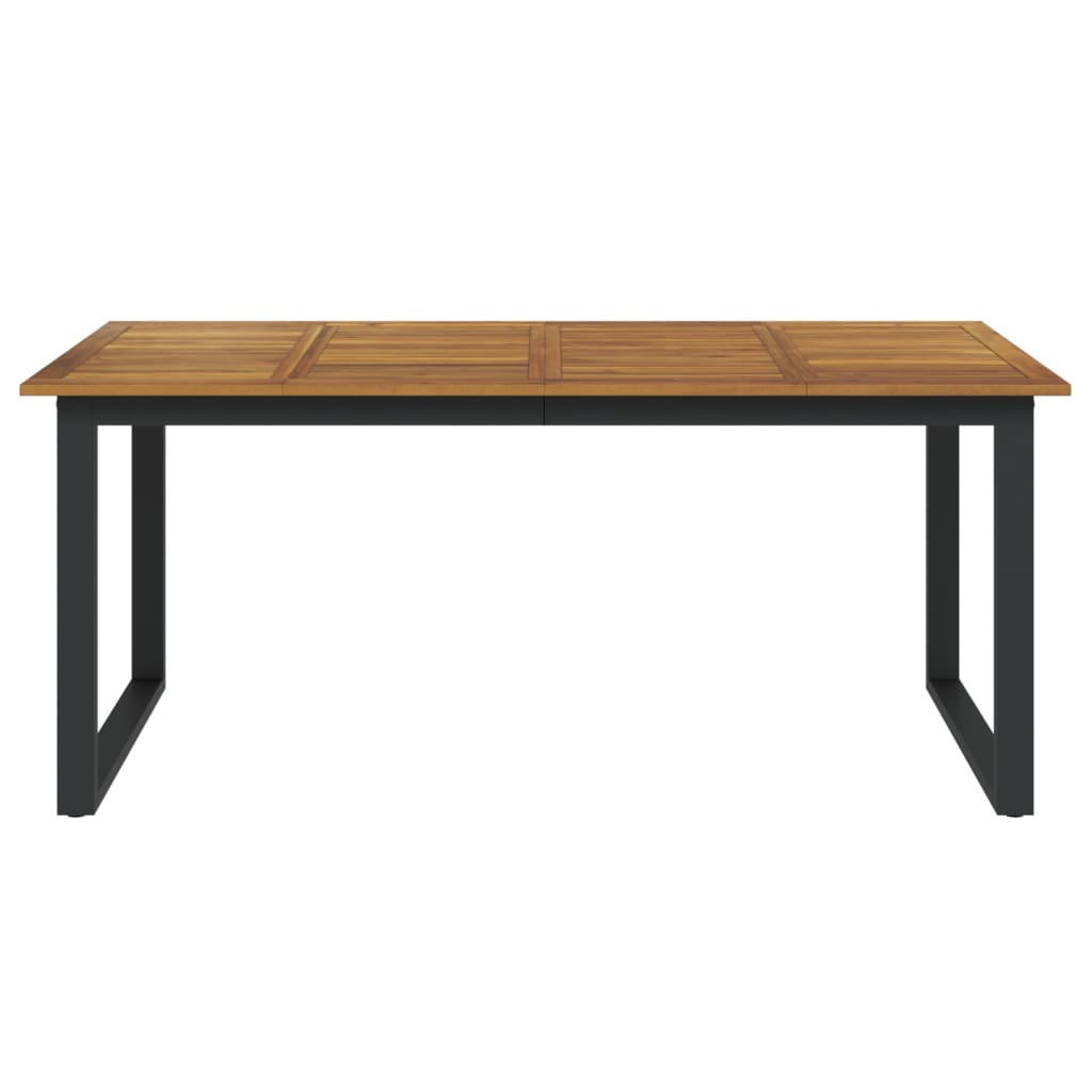 Τραπέζι Κήπου Με Πόδια σε Σχήμα U 180x90x75 εκ. Μασίφ Ακακία - Pakobazaar