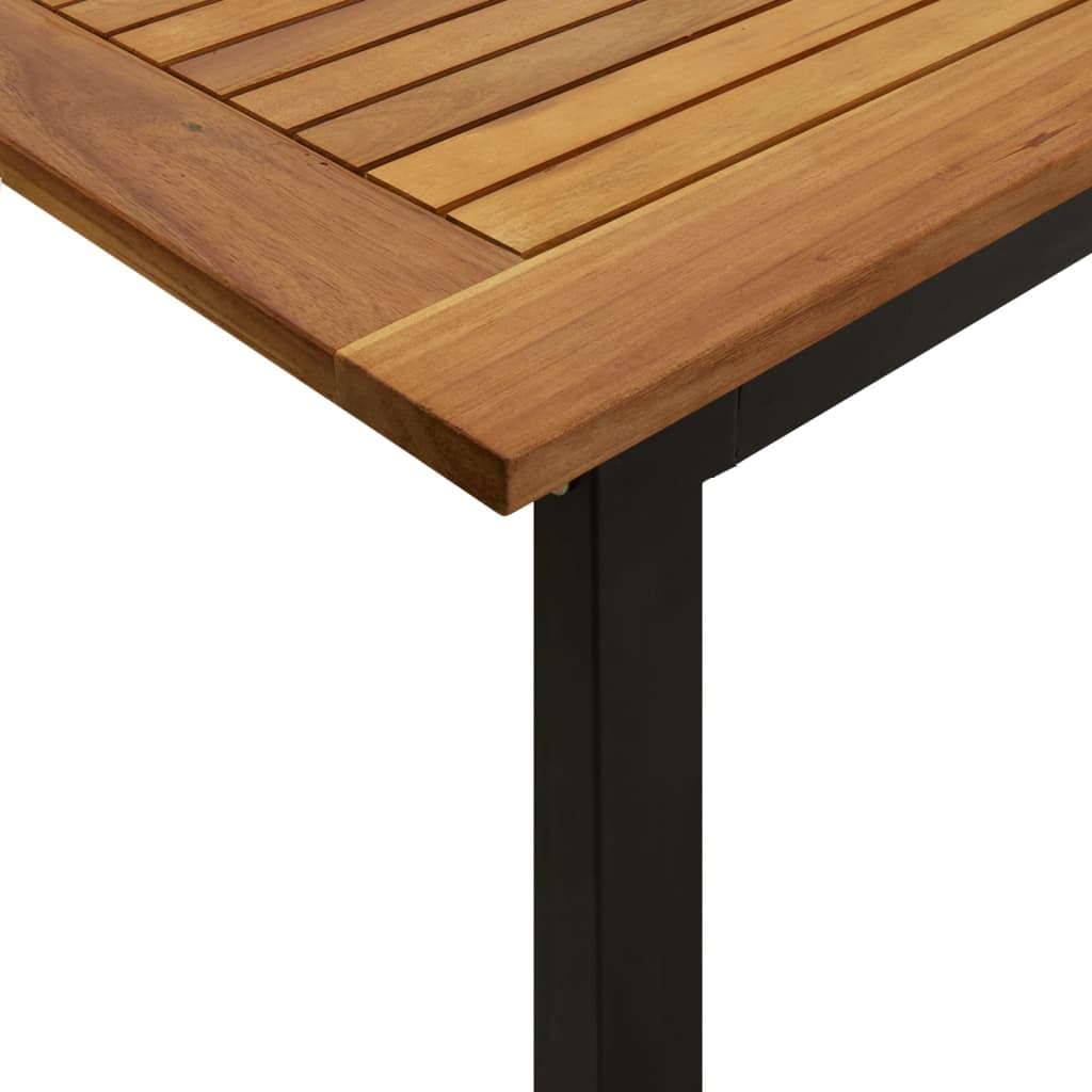 Τραπέζι Κήπου Με Πόδια σε Σχήμα U 180x90x75 εκ. Μασίφ Ακακία - Pakobazaar