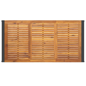 Τραπέζι Κήπου Με Πόδια σε Σχήμα U 160x80x75 εκ. Μασίφ Ακακία - Pakobazaar