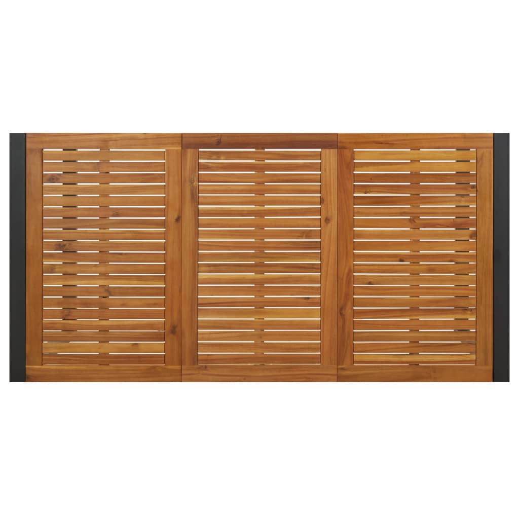 Τραπέζι Κήπου Με Πόδια σε Σχήμα U 180x90x75 εκ. Μασίφ Ακακία - Pakobazaar