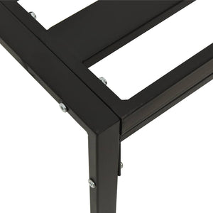 Τραπεζάκι Κήπου Μαύρο 60 x 60 x 35 εκ. από Ατσάλι