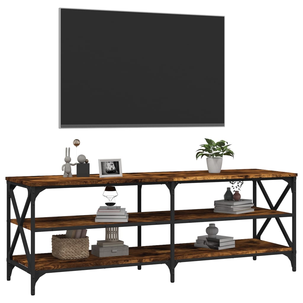Έπιπλο Τηλεόρασης Καπνιστή Δρυς 140x40x50 εκ Επεξεργασμένο Ξύλο