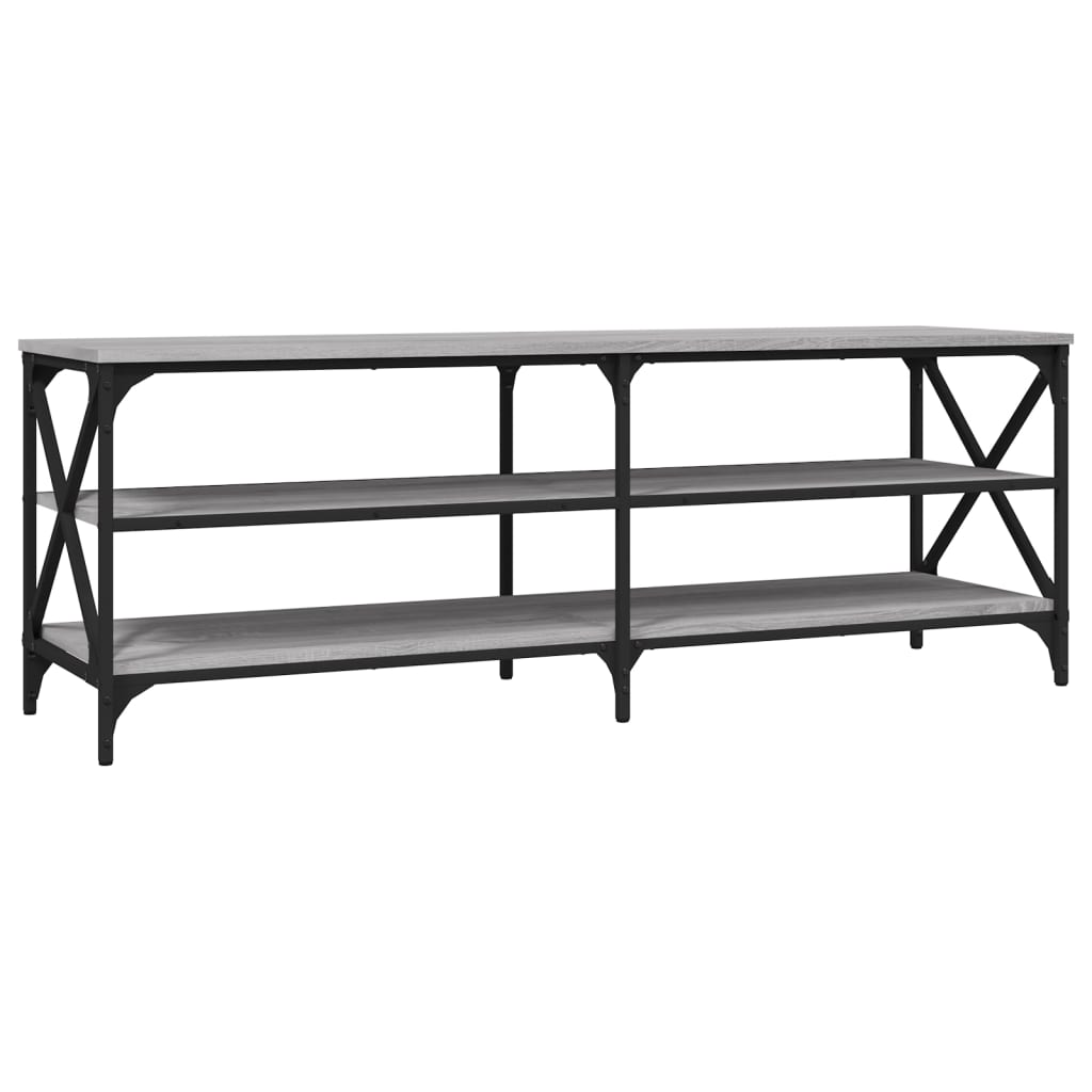 Έπιπλο Τηλεόρασης Γκρι Sonoma 140x40x50 εκ. από Επεξεργ. Ξύλο