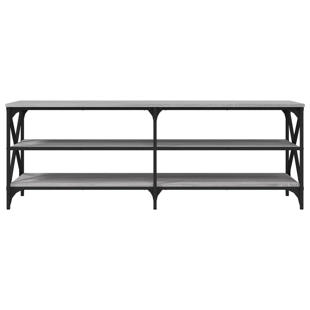 Έπιπλο Τηλεόρασης Γκρι Sonoma 140x40x50 εκ. από Επεξεργ. Ξύλο