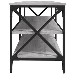 Έπιπλο Τηλεόρασης Γκρι Sonoma 140x40x50 εκ. από Επεξεργ. Ξύλο