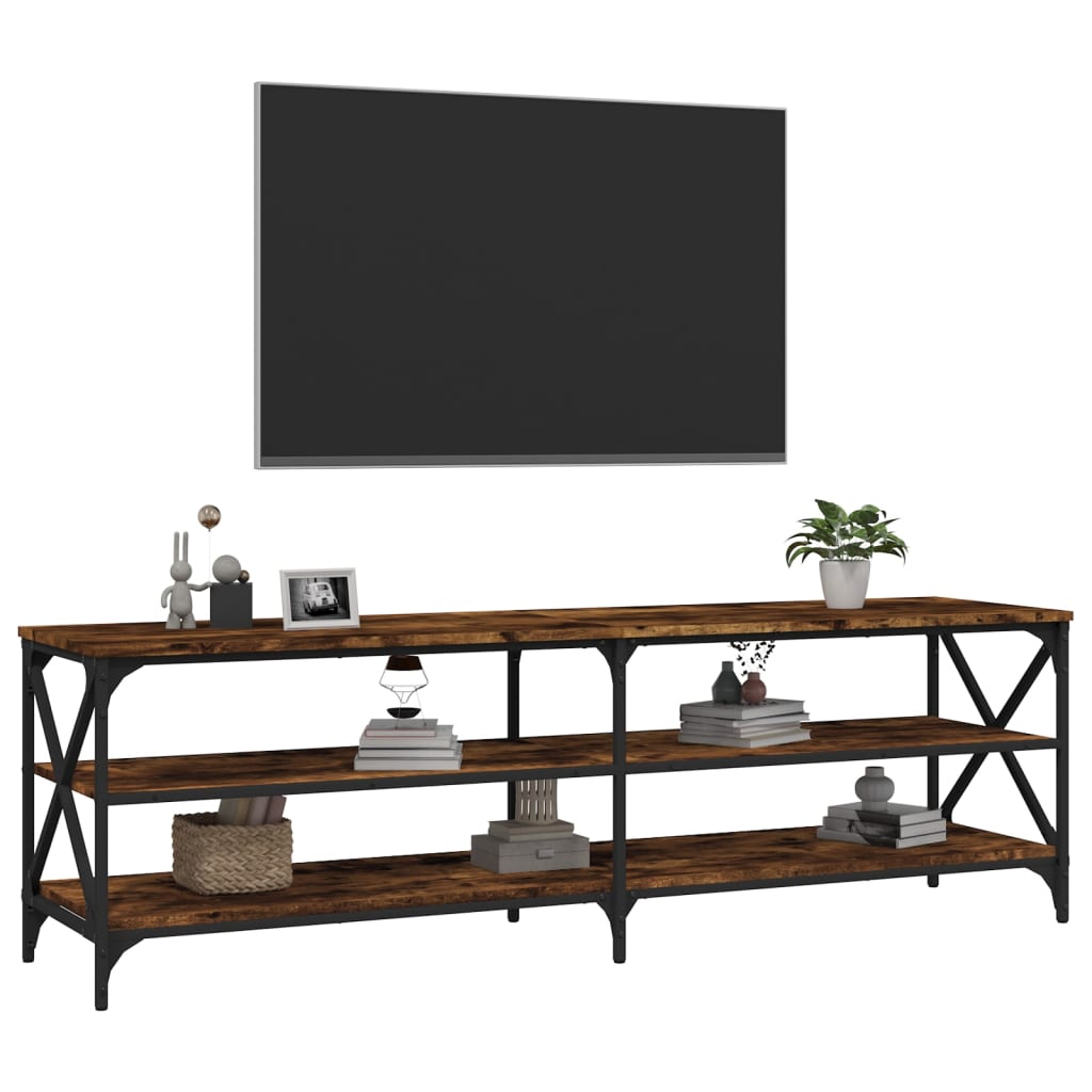 Έπιπλο Τηλεόρασης Καπνιστή Δρυς 160x40x50 εκ. Επεξ. Ξύλο
