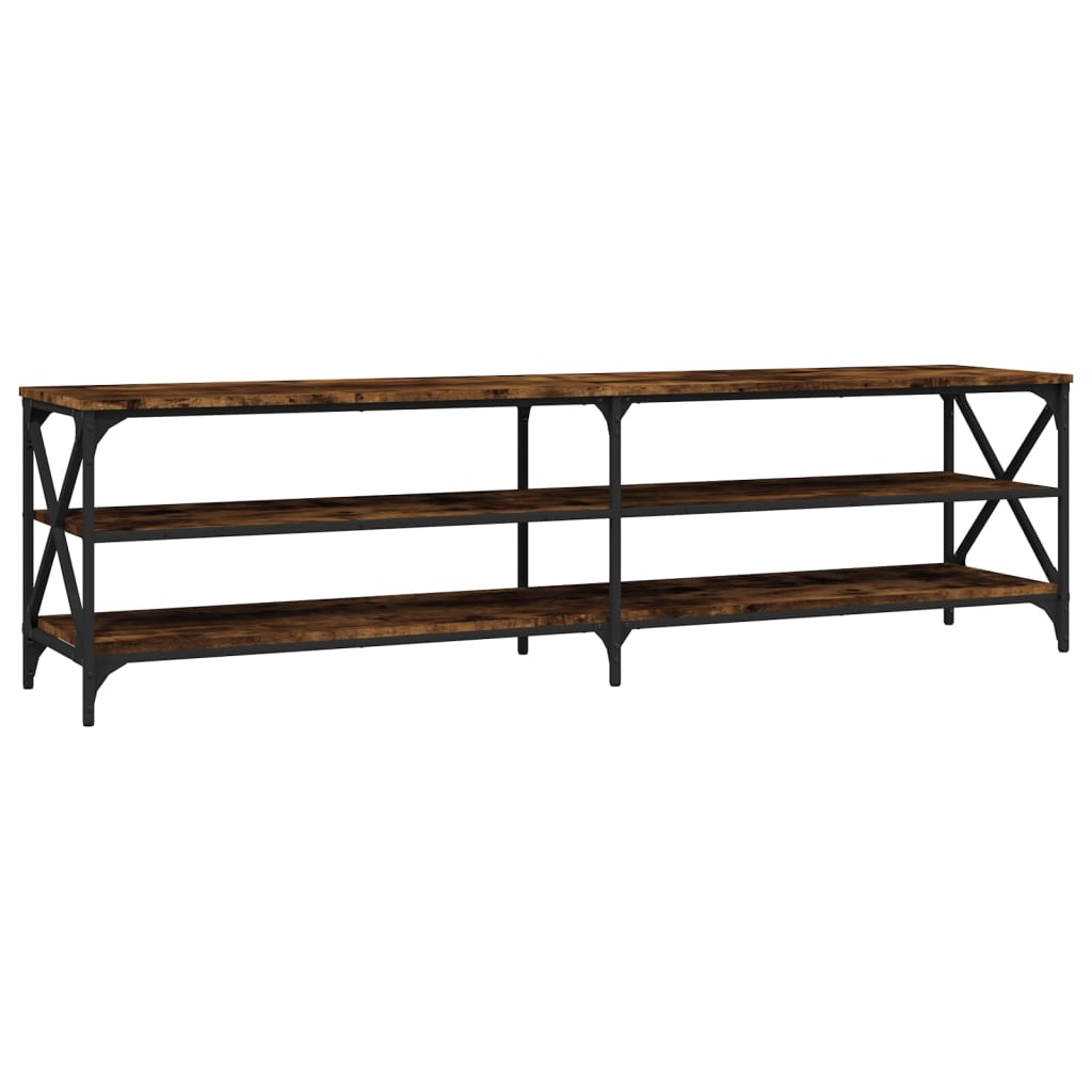 Έπιπλο Τηλεόρασης Καπνιστή Δρυς 180x40x50 εκ. από Επεξεργ. Ξύλο
