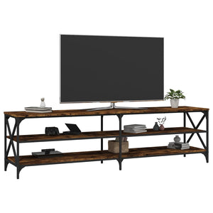 Έπιπλο Τηλεόρασης Καπνιστή Δρυς 180x40x50 εκ. από Επεξεργ. Ξύλο