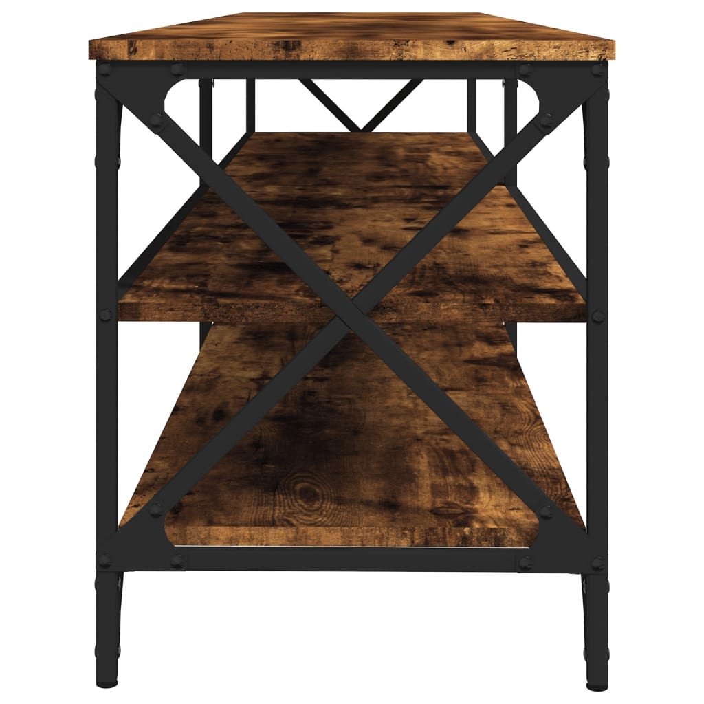 Έπιπλο Τηλεόρασης Καπνιστή Δρυς 180x40x50 εκ. από Επεξεργ. Ξύλο