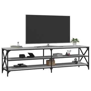 Έπιπλο Τηλεόρασης Γκρι Sonoma 180x40x50 εκ. από Επεξεργ. Ξύλο