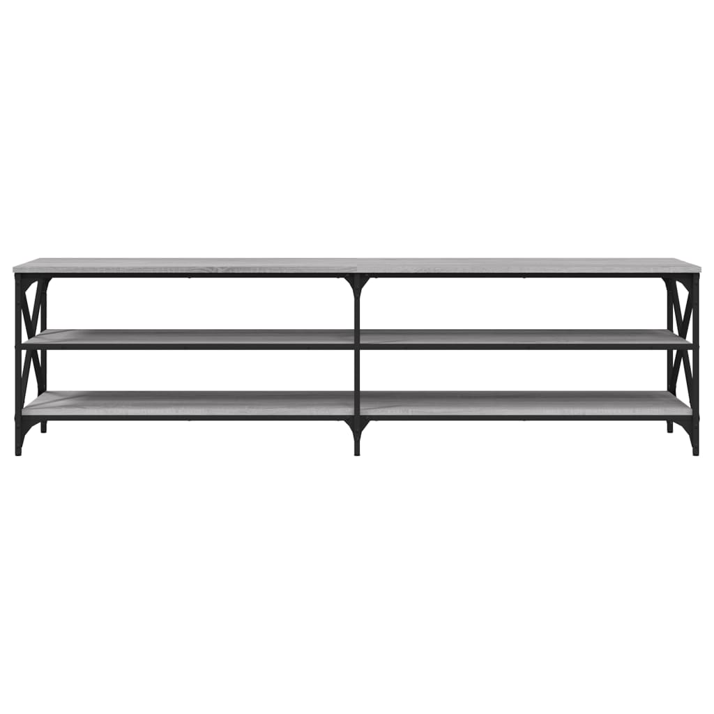 Έπιπλο Τηλεόρασης Γκρι Sonoma 180x40x50 εκ. από Επεξεργ. Ξύλο