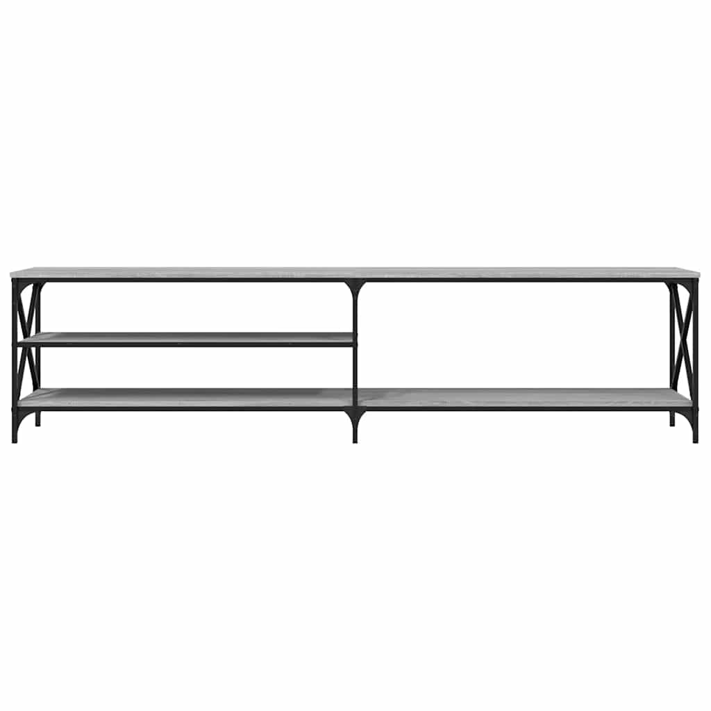 Έπιπλο Τηλεόρασης Γκρι Sonoma 200x40x50 εκ. Επεξ. Ξύλο