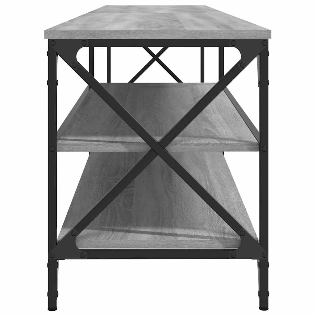 Έπιπλο Τηλεόρασης Γκρι Sonoma 200x40x50 εκ. Επεξ. Ξύλο